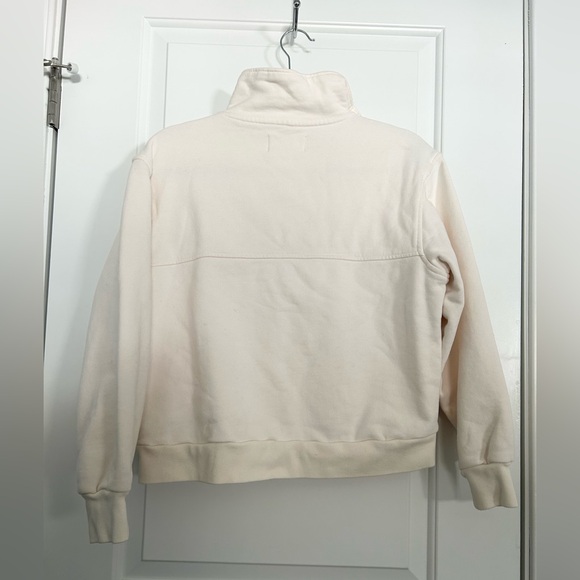 Everlane The Track Half Zip in White - Picture 4 of 4